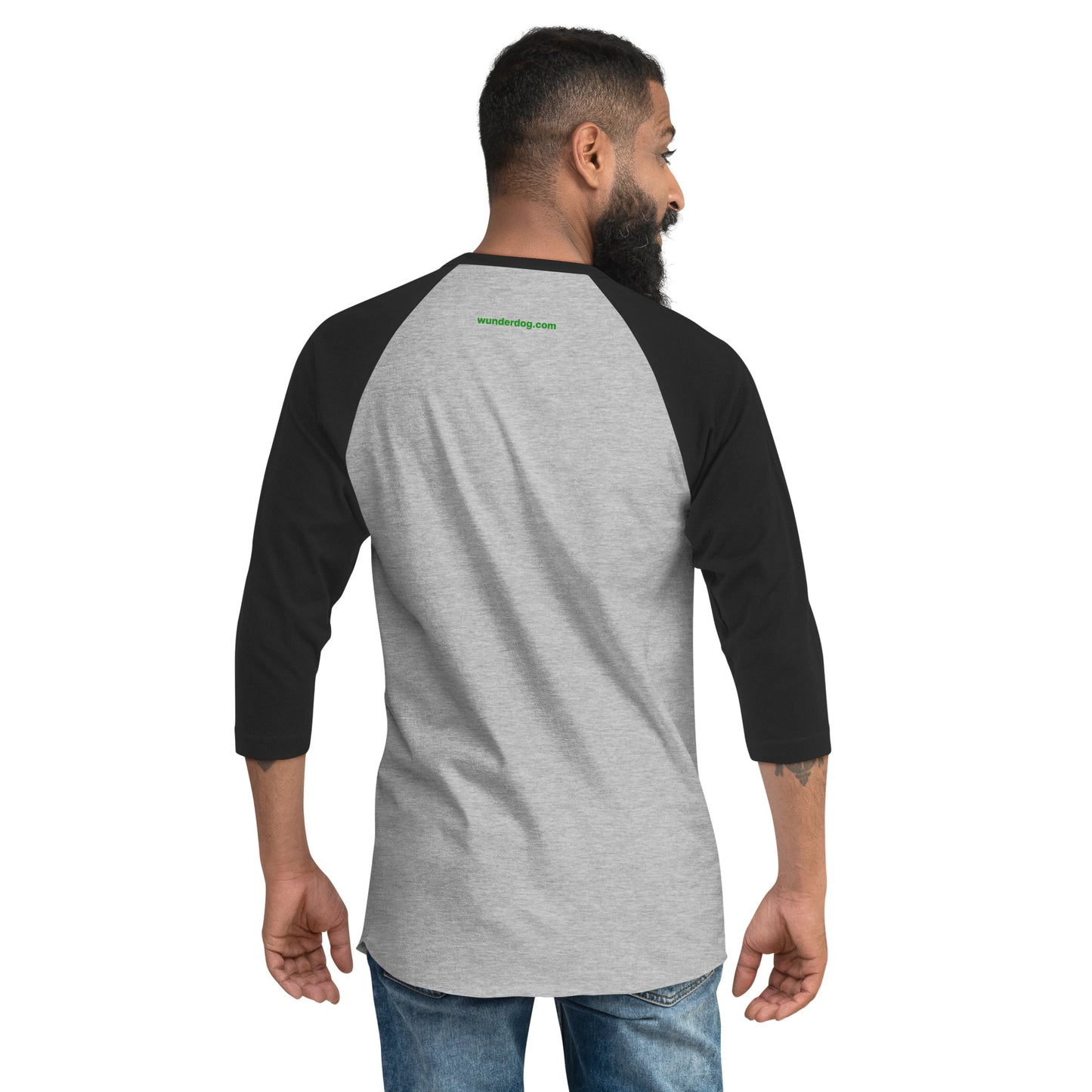 Fade The Public Unisex 3/4 Sleeve Raglan Shirt