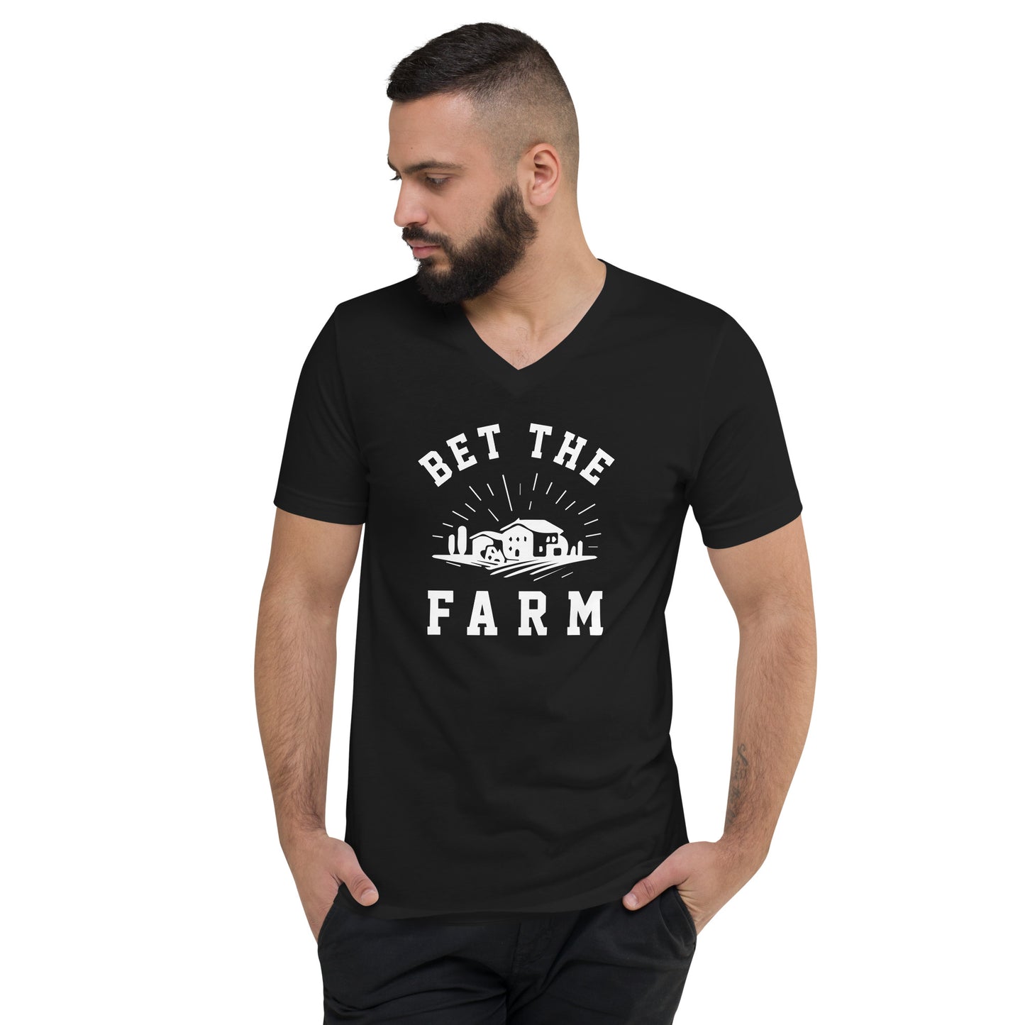Bet The Farm Unisex V-Neck