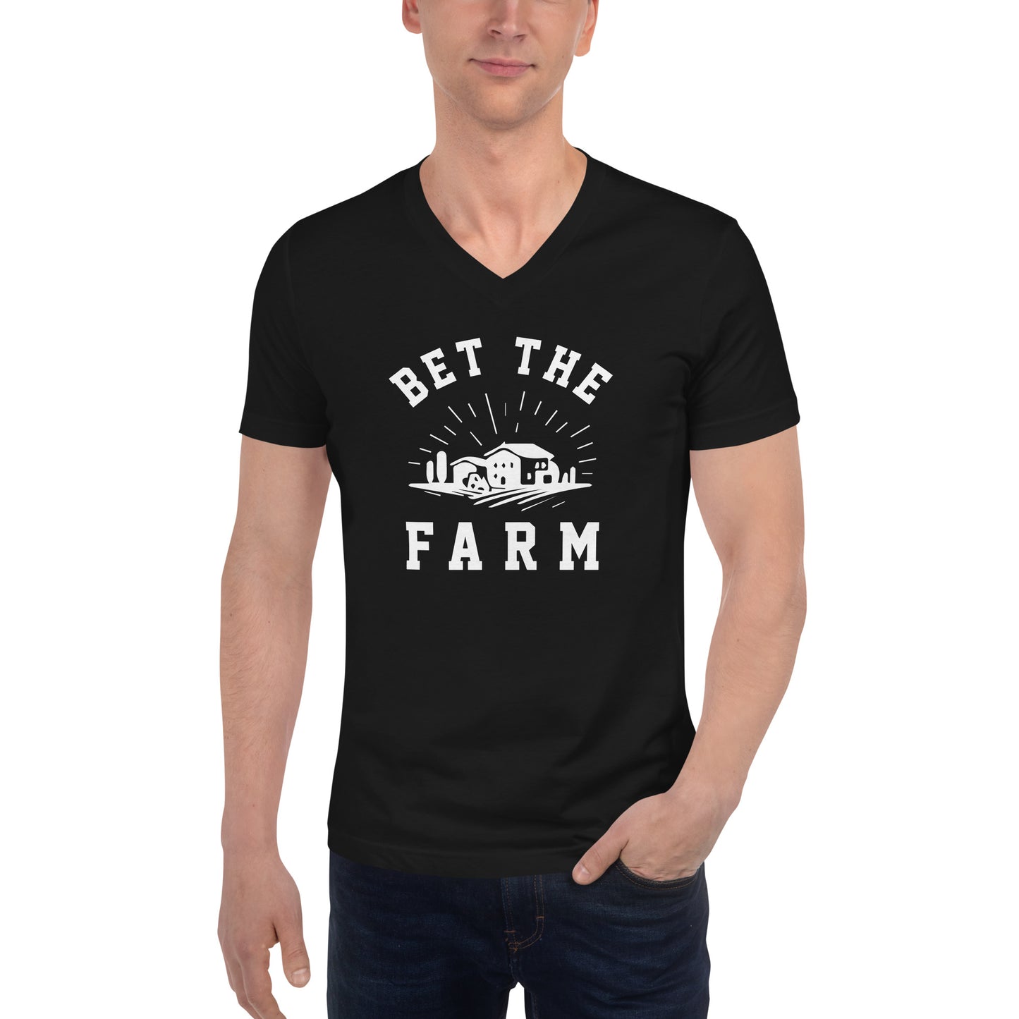 Bet The Farm Unisex V-Neck
