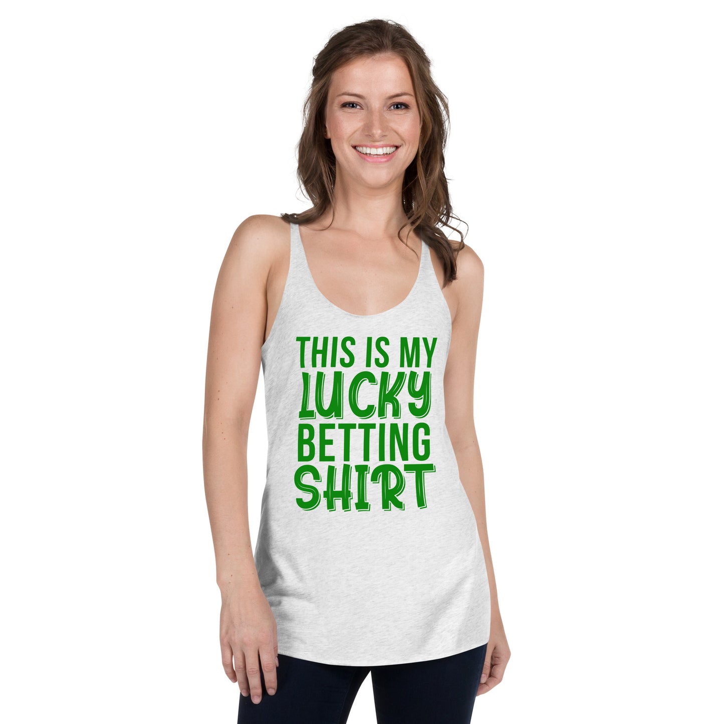 My Lucky Betting Shirt Women's Racerback Tank