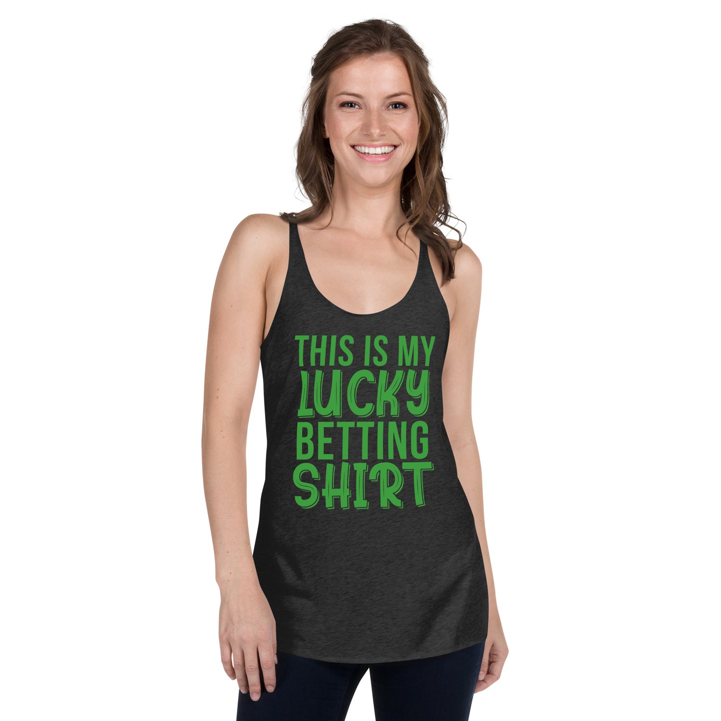 My Lucky Betting Shirt Women's Racerback Tank